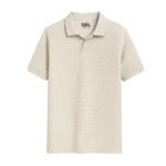 QBL Fabrics Warm Beige Old Money Shirt Front