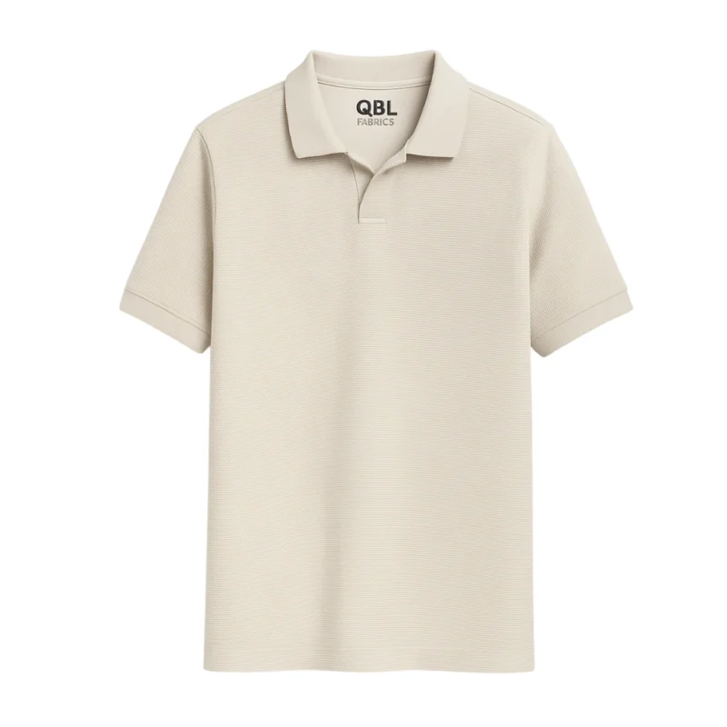 QBL Fabrics Warm Beige Old Money Shirt Front