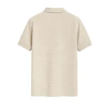 QBL Fabrics Warm Beige Old Money Shirt Back