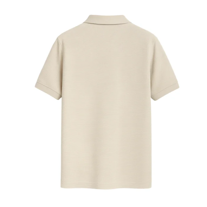QBL Fabrics Warm Beige Old Money Shirt Back