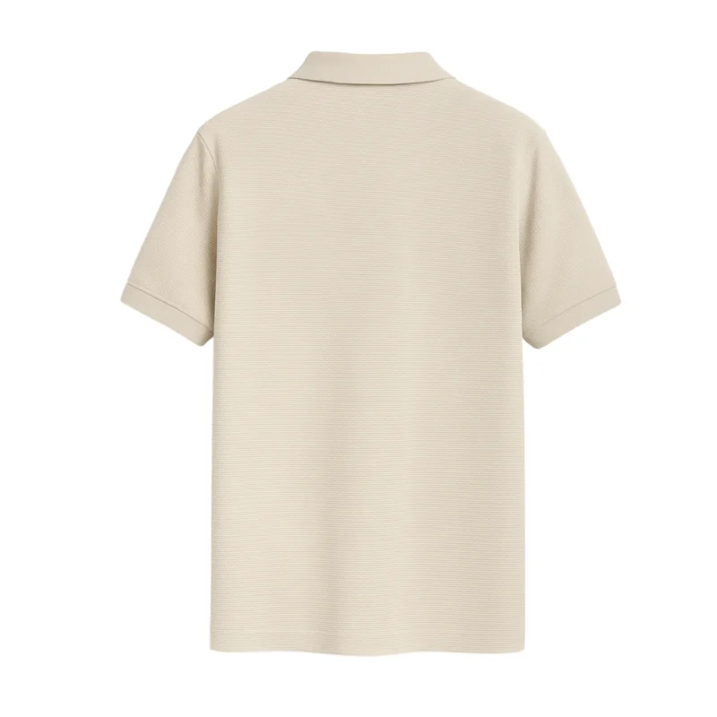QBL Fabrics Warm Beige Old Money Shirt Back