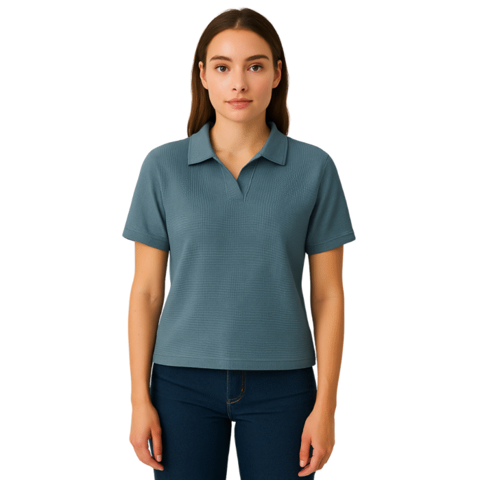 QBL Fabrics Model Teal Standing