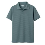 QBL Fabrics Muted Teal Old Money Shirt Front